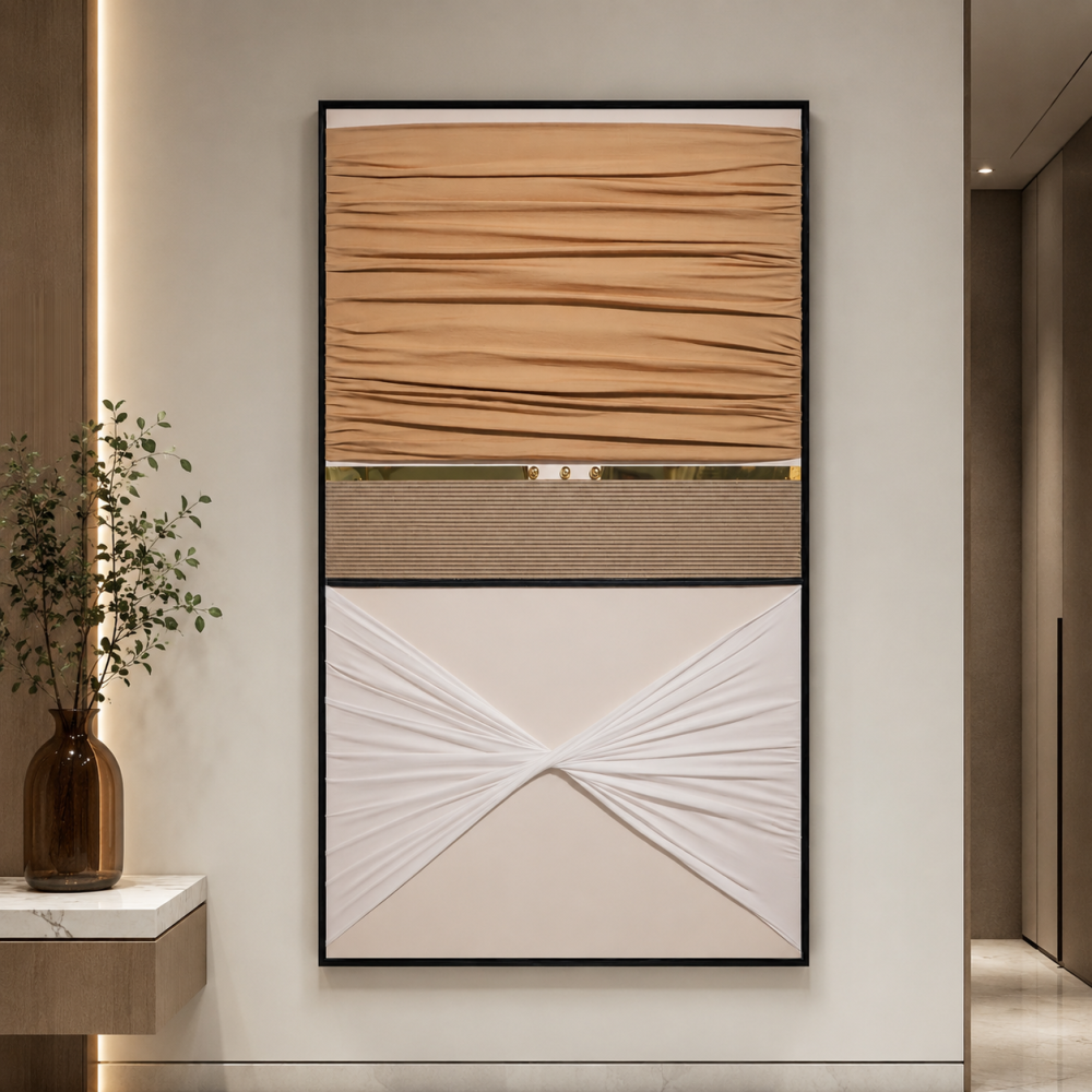 لوحة حائط بإطار أسود مقاس 80 × 120 سم