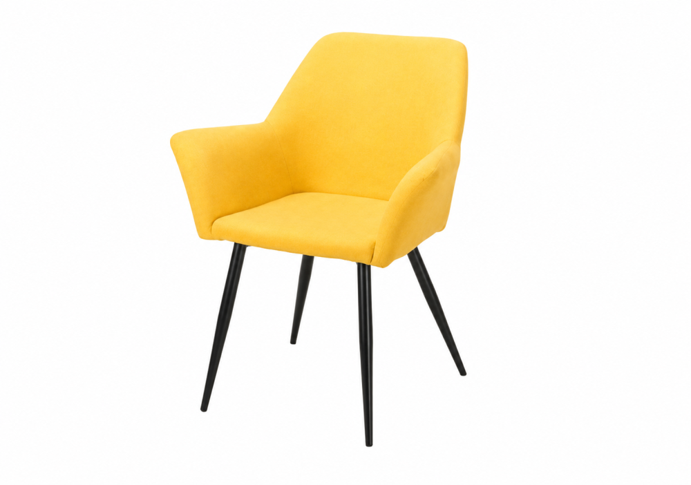 كرسي جلوس مودرن باللون الأصفر