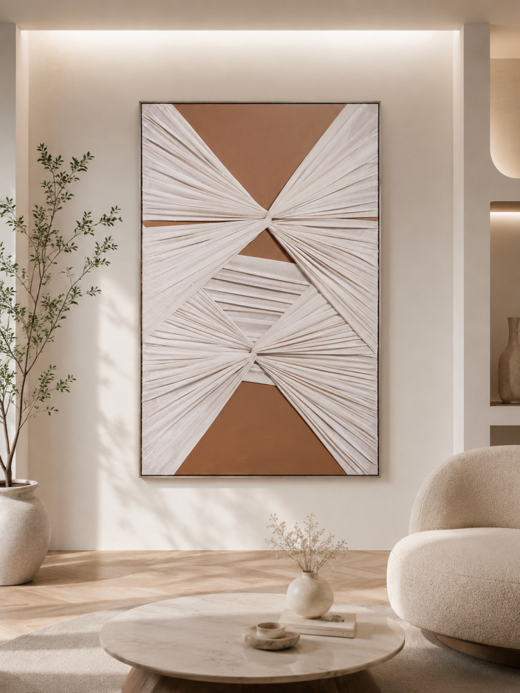 لوحة ديكور بإطار ذهبي مقاس 80 × 120 سم
