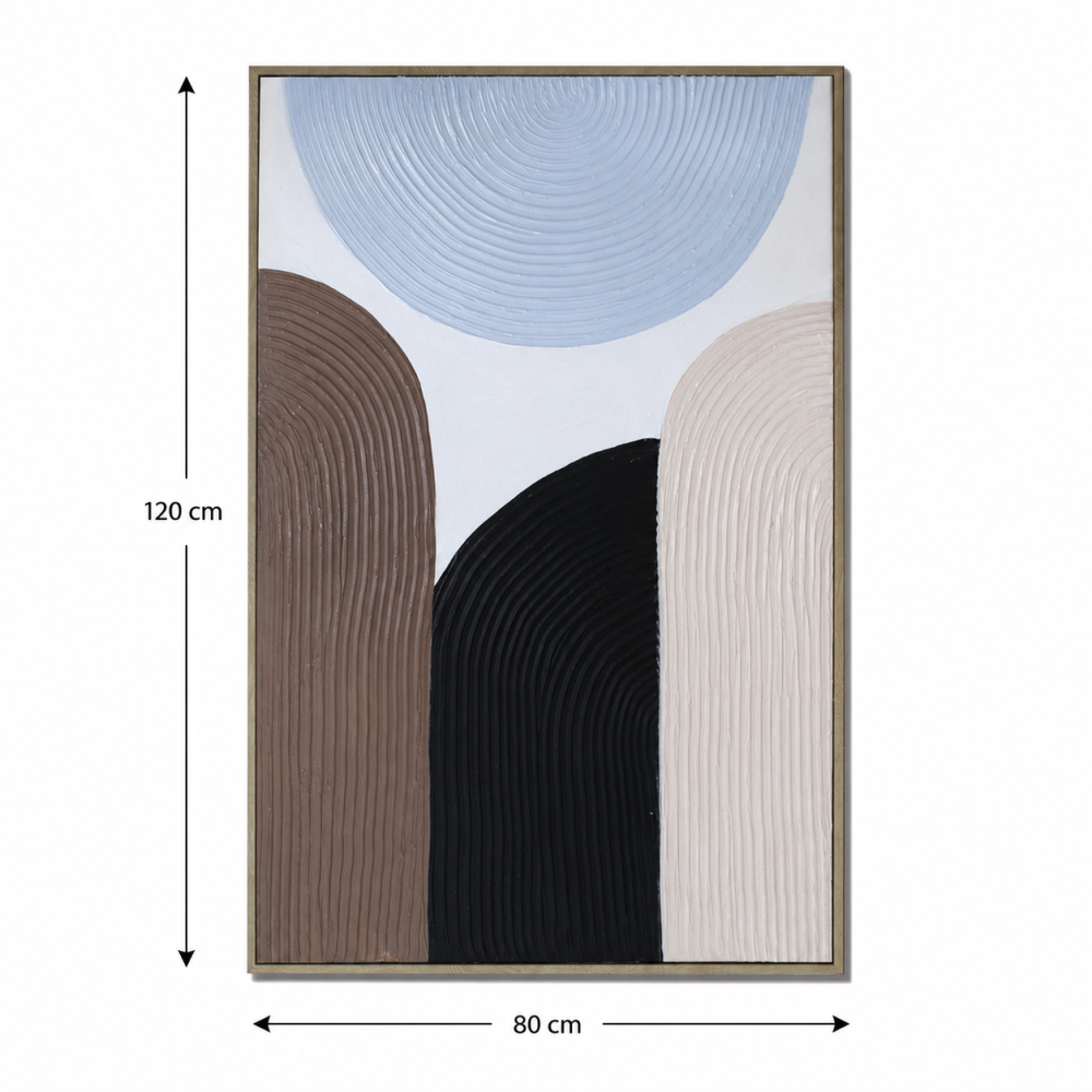 لوحة حائط بإطار خشبي مقاس 120 × 80 سم