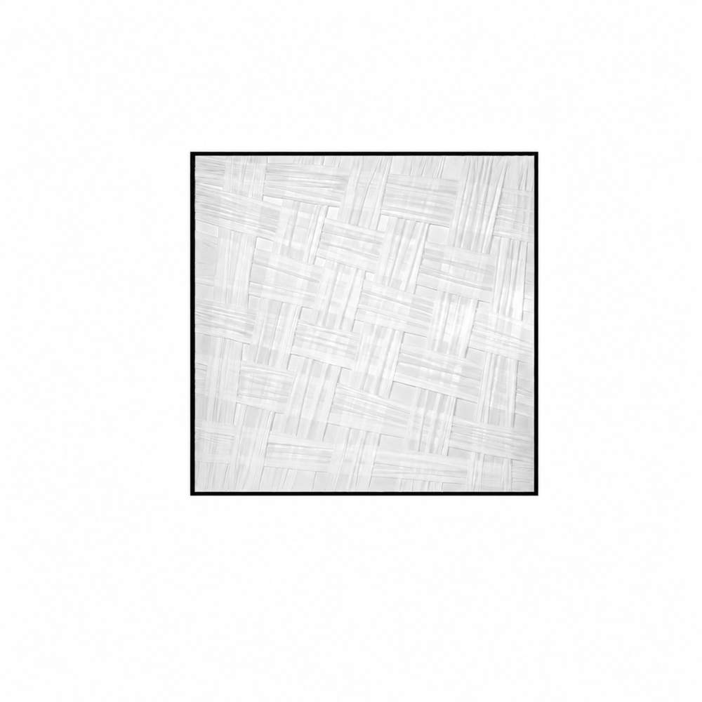 لوحة ديكور مربعة بإطار أسود مقاس 80 × 80 سم