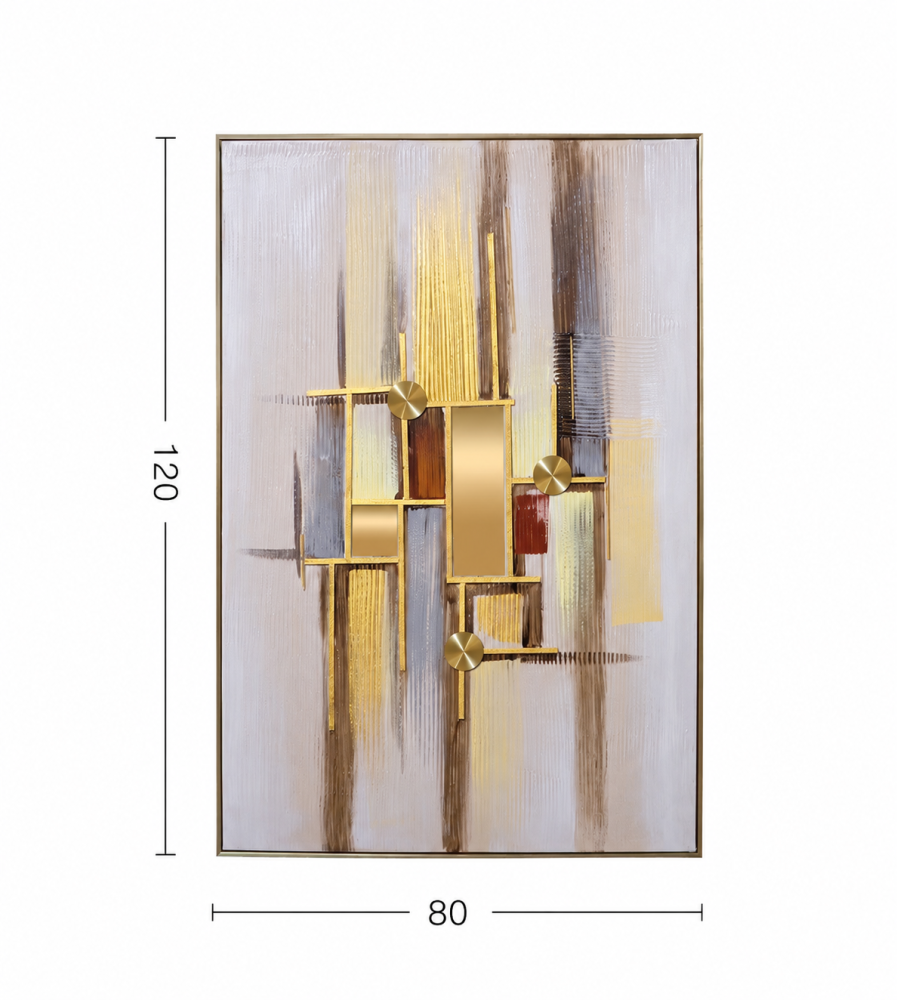 لوحة فنية عصرية مقاس 120 × 80 سم