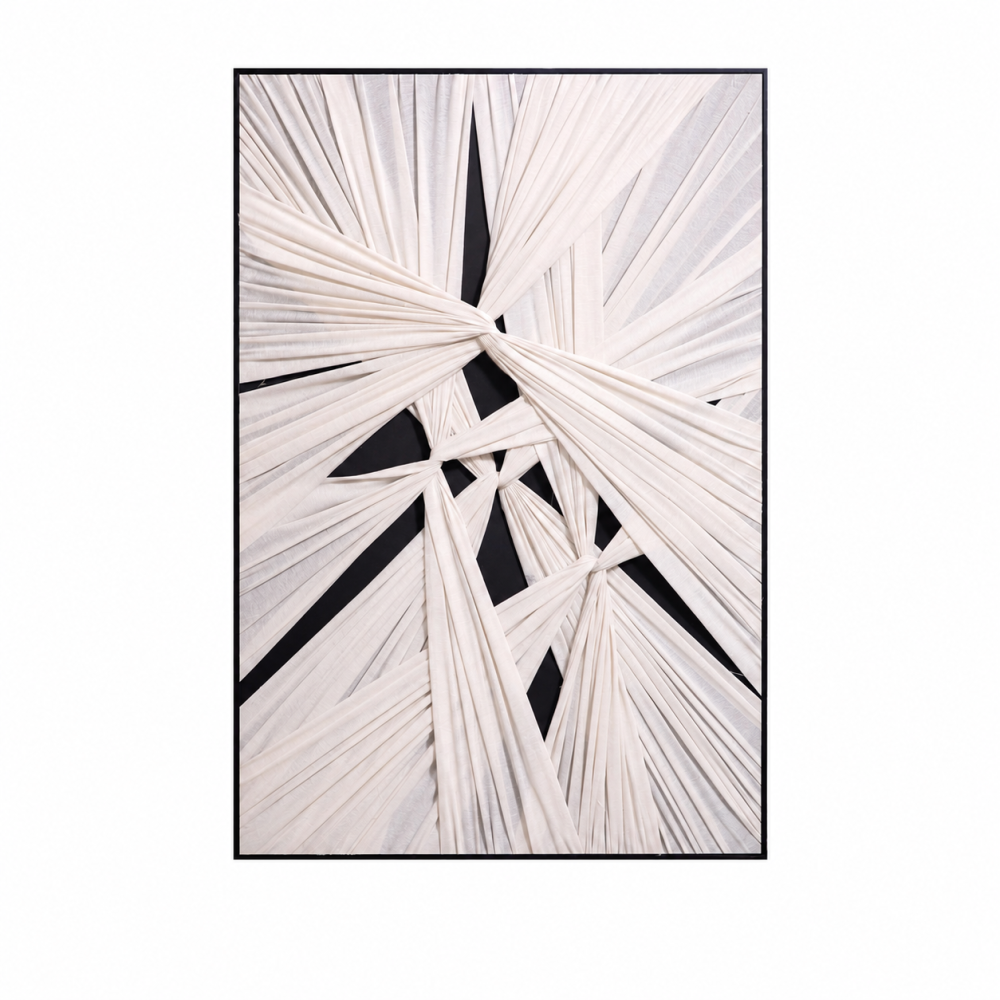 لوحة فنية بإطار أسود مقاس 80 × 120 سم