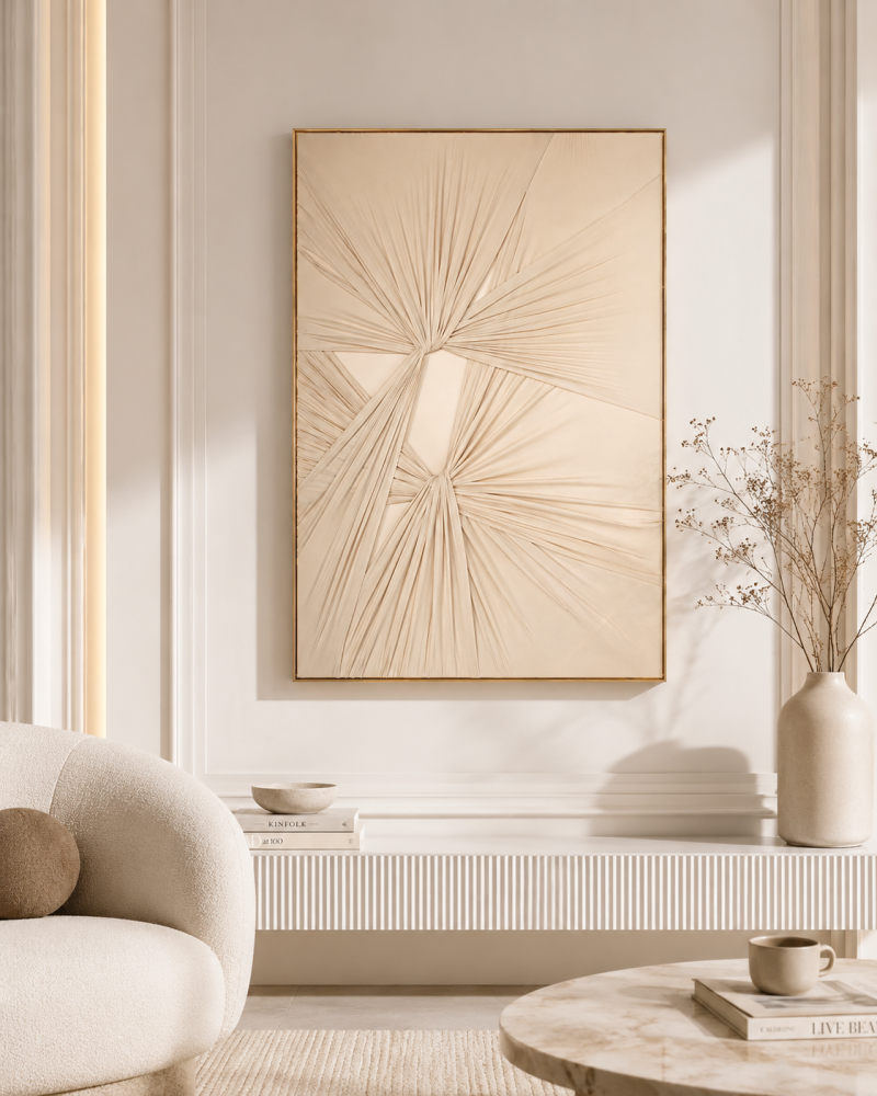 لوحة ديكور بإطار ذهبي مقاس 80 × 120 سم