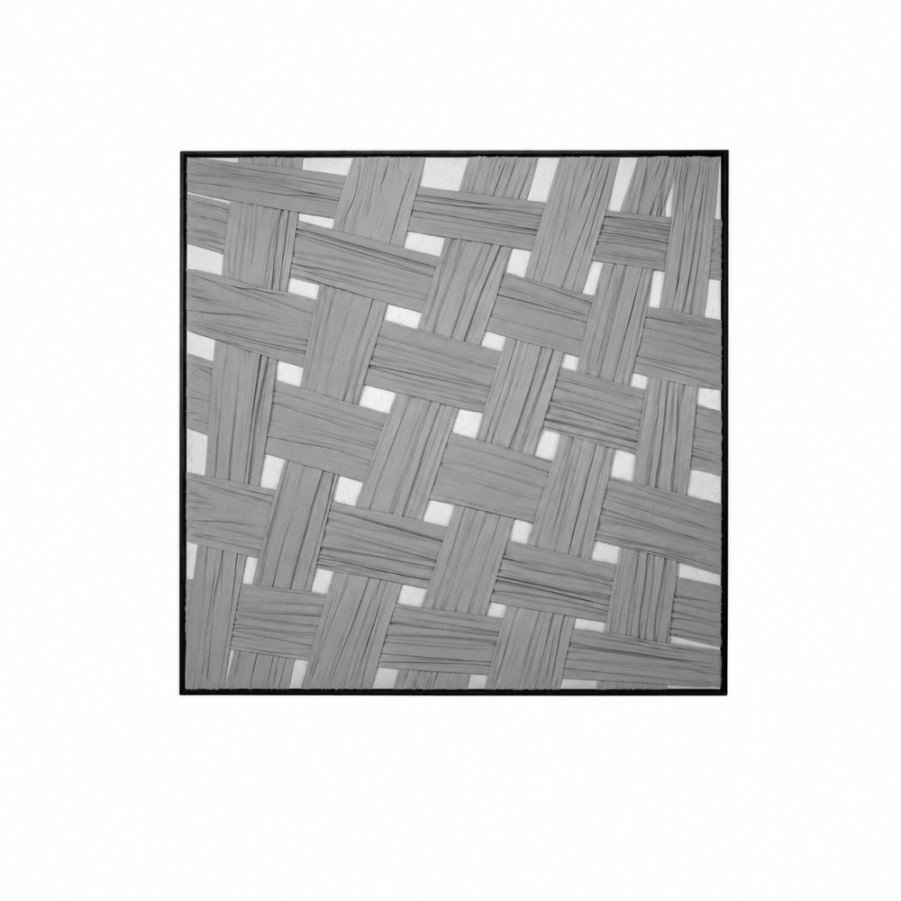 لوحة حائط مربعة بإطار أسود مقاس 100 × 100 سم