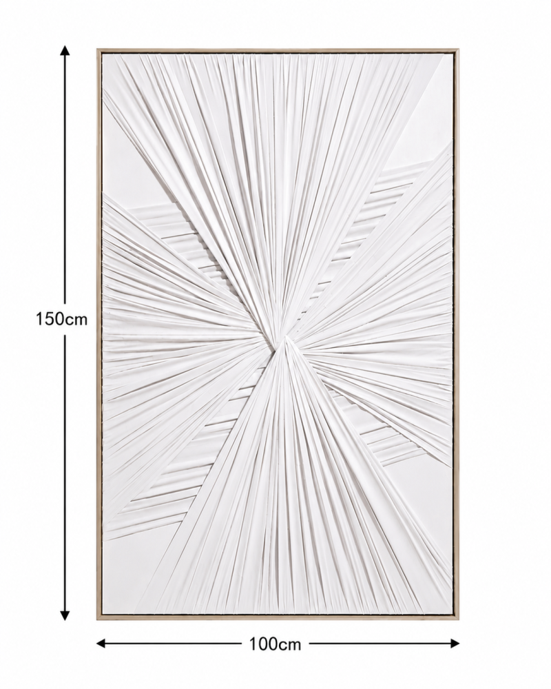 لوحة ديكور بإطار ذهبي مقاس 100 × 150 سم