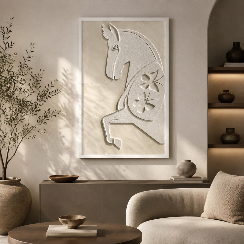 لوحة فنية مستطيلة مقاس 120 × 80 سم