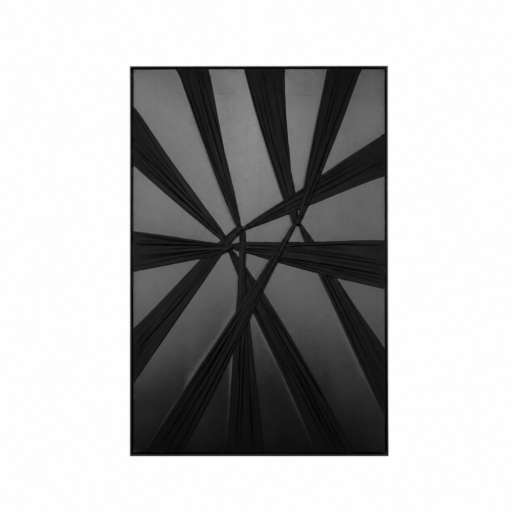 لوحة ديكور كبيرة بإطار أسود مقاس 150 × 100 سم