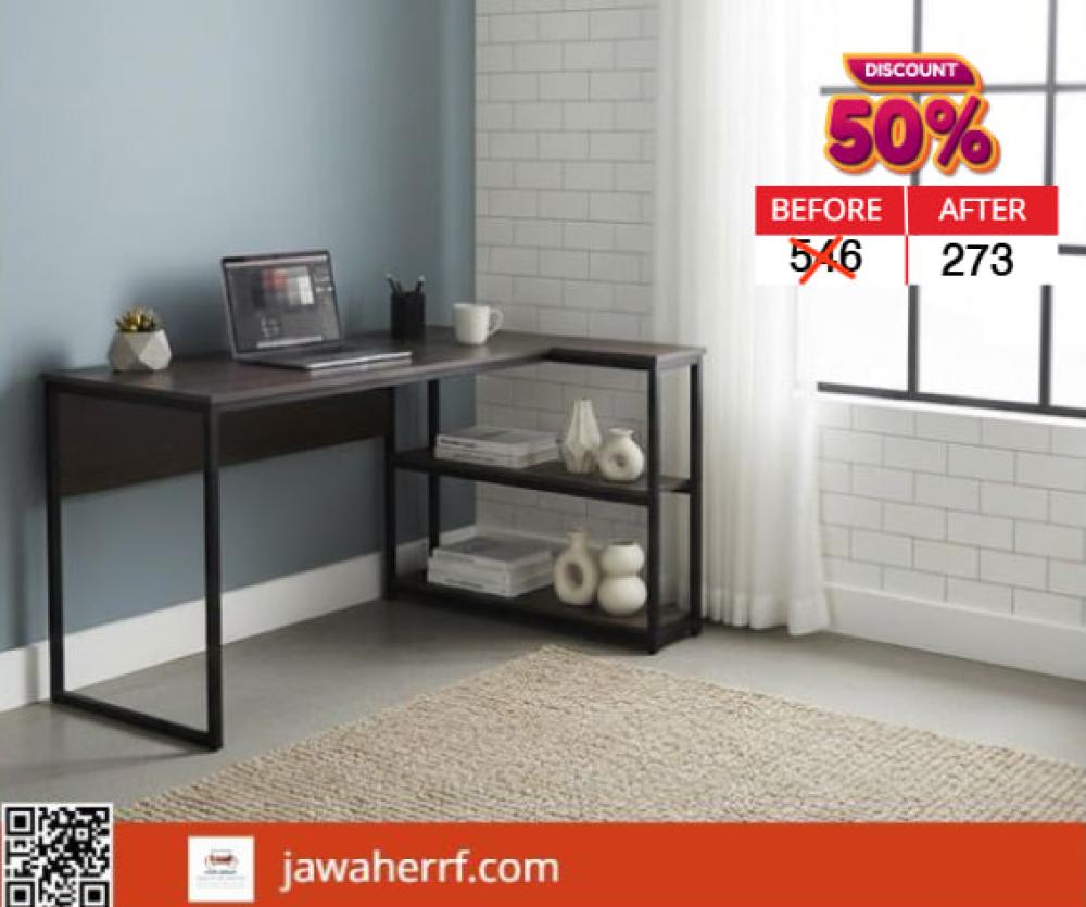 مكتب ميلامين مقاس (120*80*75)سم لون ابيض او بيج او بني او بني غامق