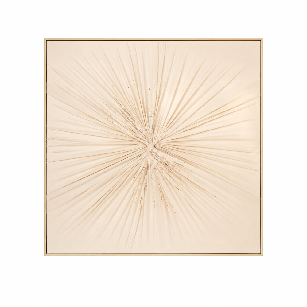 لوحة ديكور بإطار ذهبي مقاس 80 × 80 سم