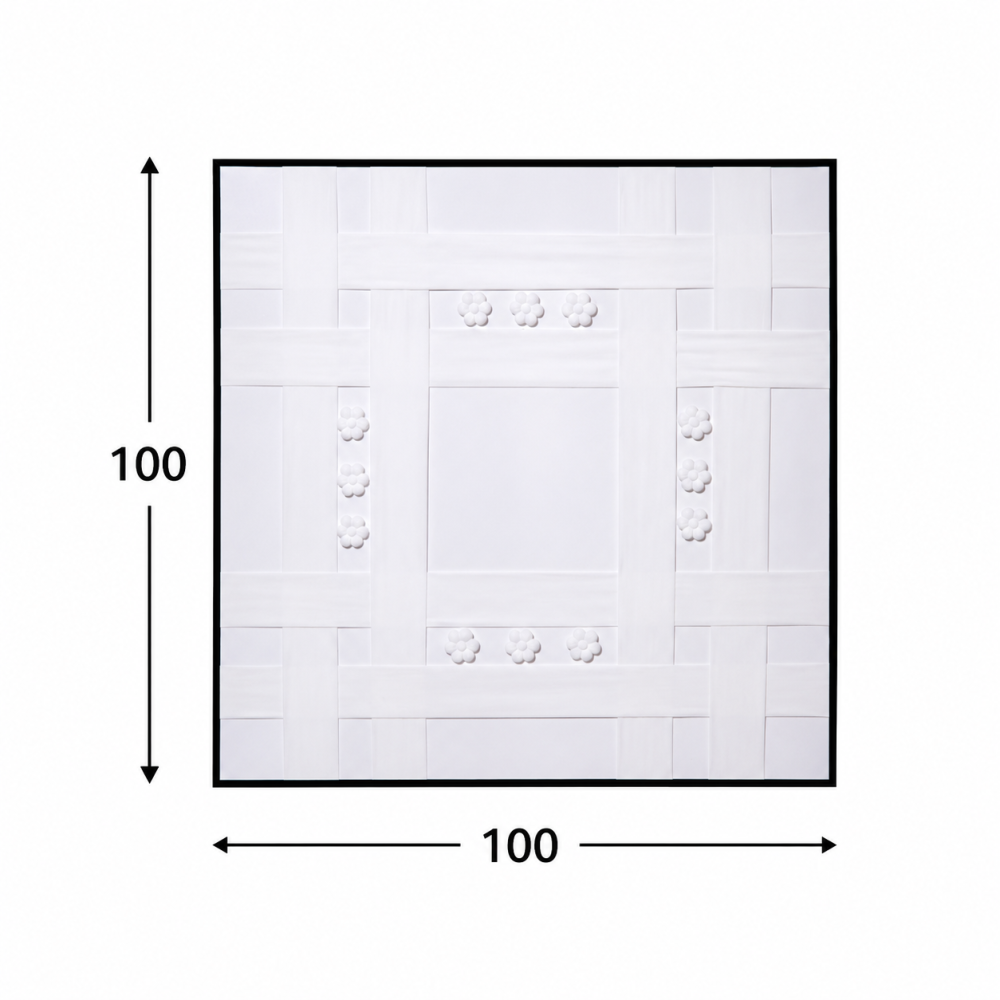 لوحة ديكور مربعة مقاس 100 × 100 سم