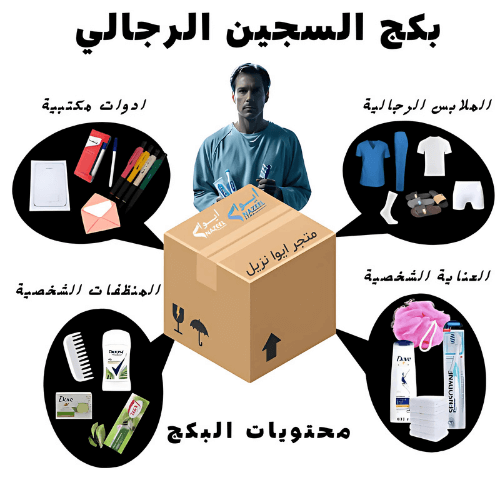 بكج جميع مستلزمات السجين
