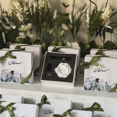 12 قطعة فواحات عطرية مع طباعة حسب الطلب