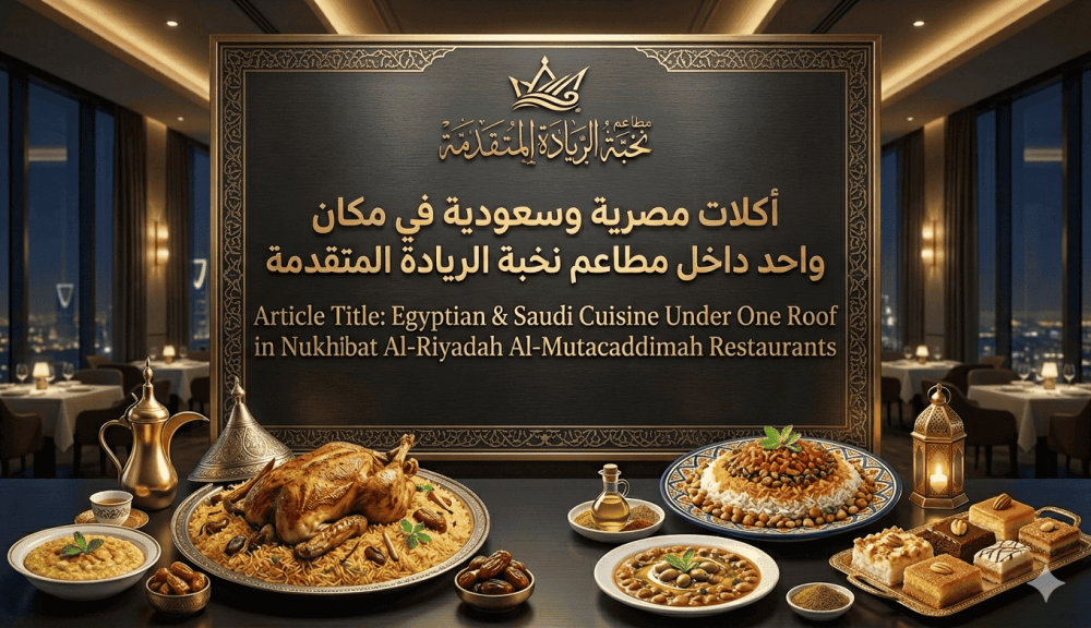 أكلات مصرية وسعودية في مكان واحد داخل مطاعم نخبة الريادة المتقدمة