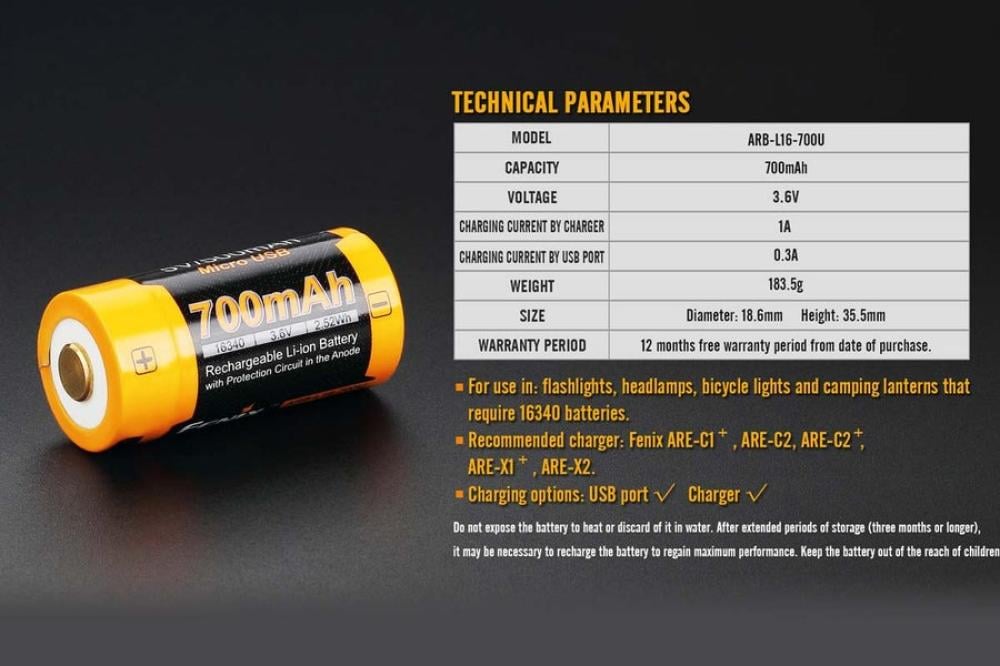 بطارية فينكس Fenix 700mAh