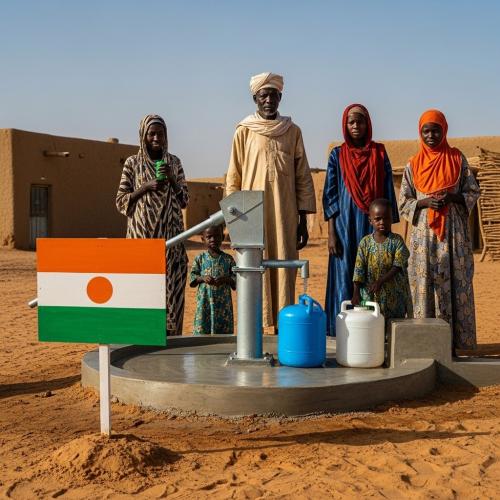 كيف يساهم بئر المضخة اليدوية في حل أزمة المياه في النيجر