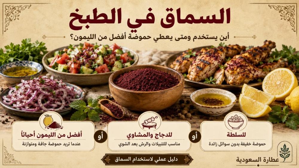 استخدام السماق في الطبخ: متى يكون أفضل من الليمون؟