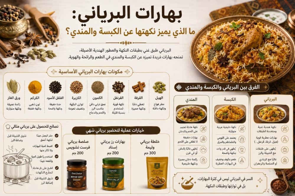 بهارات البرياني: ما سر نكهتها الهندية المميزة؟
