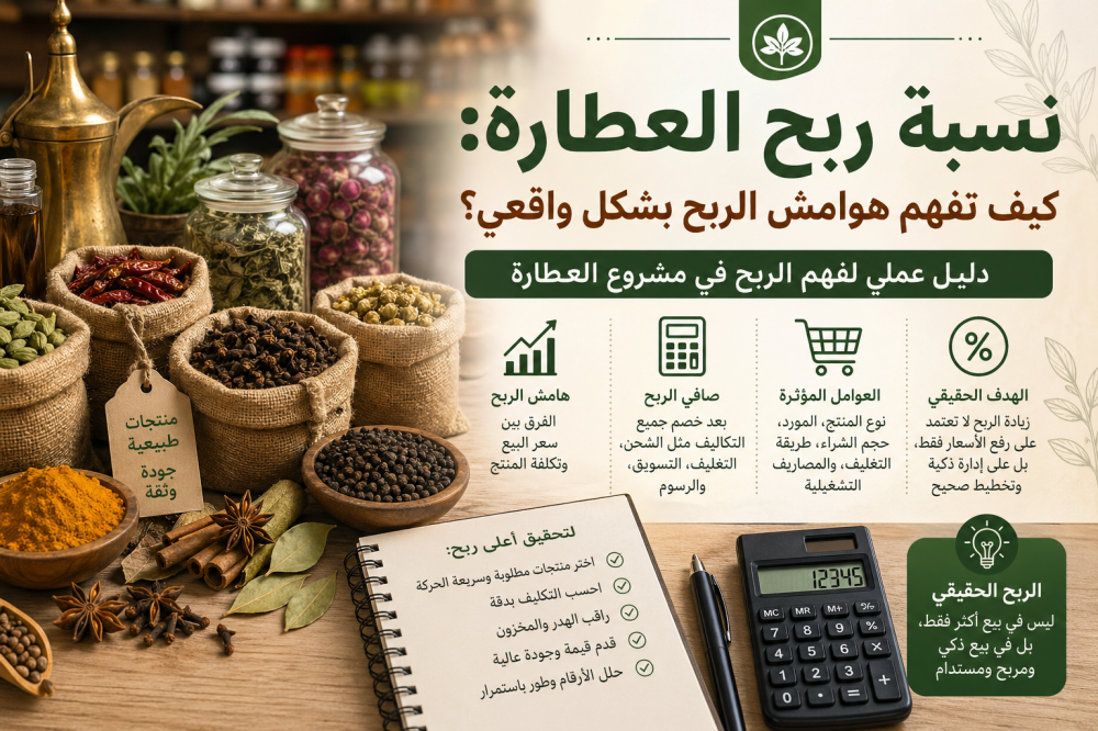 نسبة ربح العطارة: كيف تفهم هوامش الربح بشكل واقعي؟
