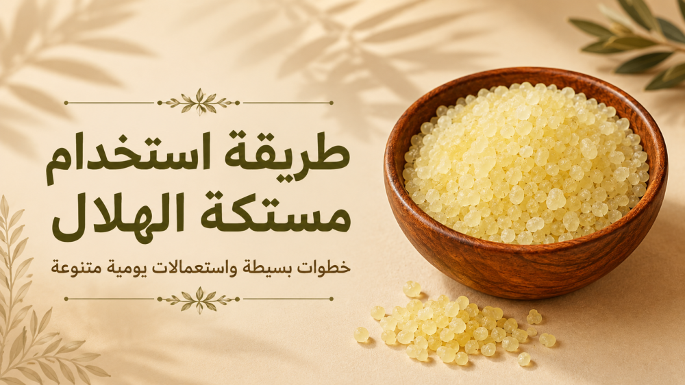 طريقة استخدام مستكة الهلال للأكل والقهوة والحلويات والمضغ