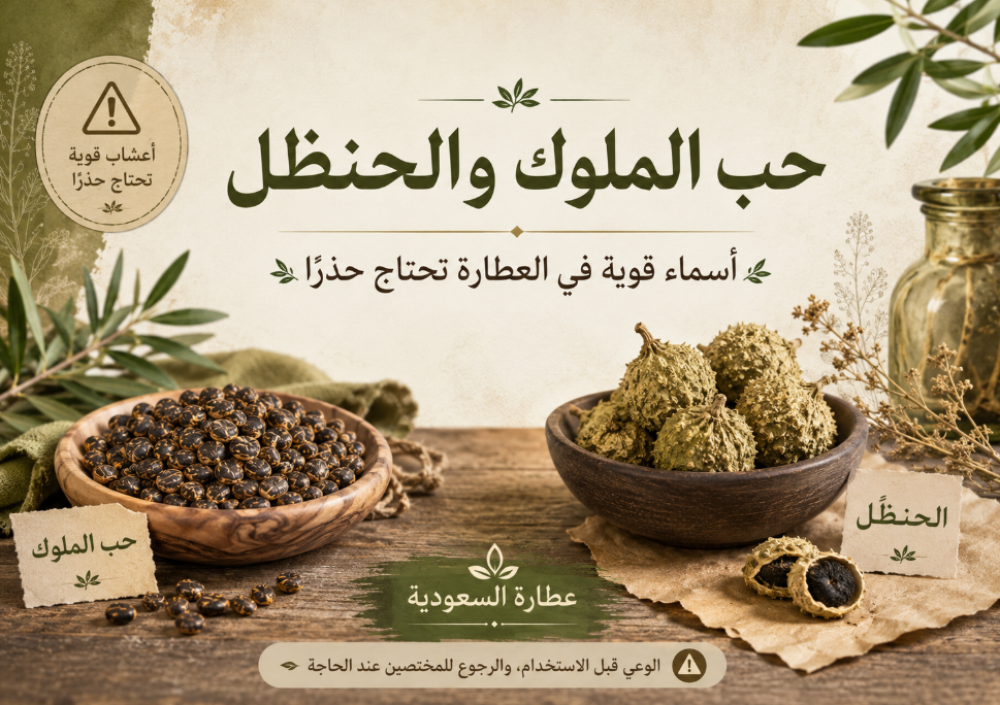 حب الملوك والحنظل: أسماء عطارية تحتاج حذرًا