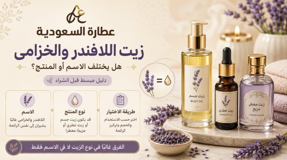 زيت اللافندر والخزامى: هل يختلف الاسم أو المنتج؟