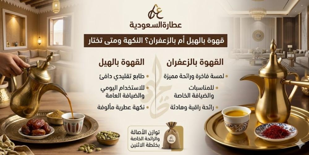 قهوة بالهيل أم بالزعفران؟ الفرق في نكهة القهوة