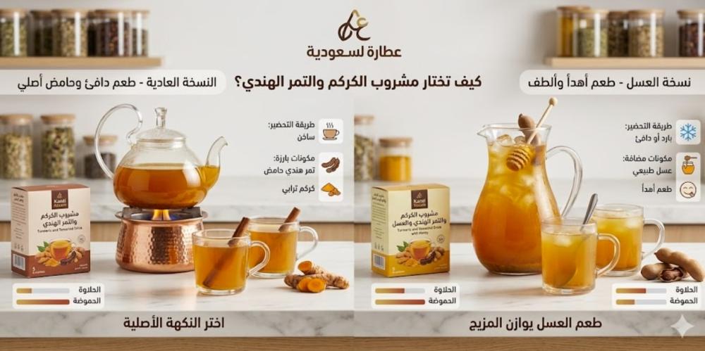 مشروب الكركم والتمر الهندي: كيف تقرأ مكوناته قبل التجربة؟