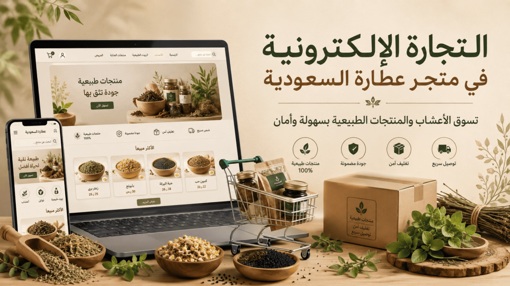 عطارة أون لاين جدة والرياض: هل تكفي بدل المحلات؟