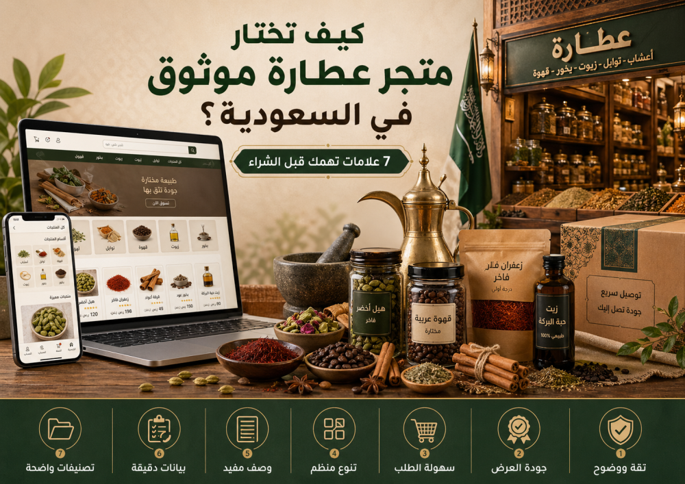 كيف تختار متجر عطارة موثوق في السعودية؟