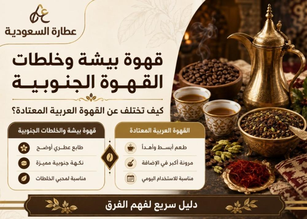 قهوة بيشة وخلطات القهوة الجنوبية: كيف تختلف