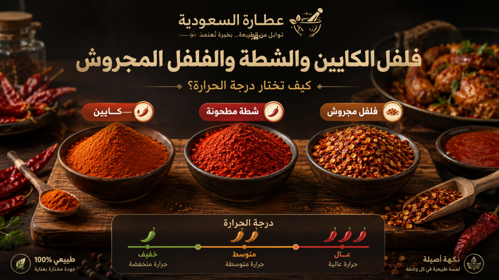 فلفل الكايين والشطة والمجروش: كيف تختار الحار؟