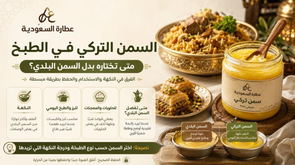 السمن التركي في الطبخ: متى تختاره بدل السمن البلدي؟