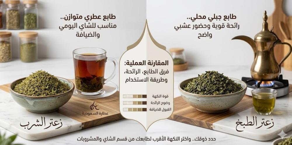 زعتر الشرب وزعتر الطبخ: كيف لا تخلط بين الاستخدامين؟