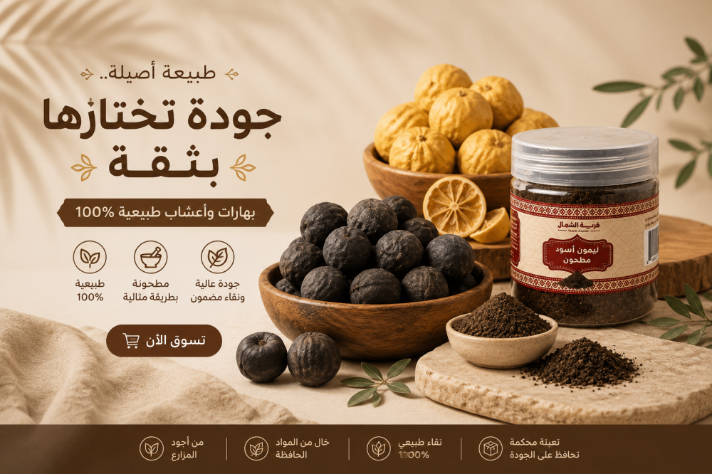الفرق بين الليمون الأسود والليمون المجفف الأصفر