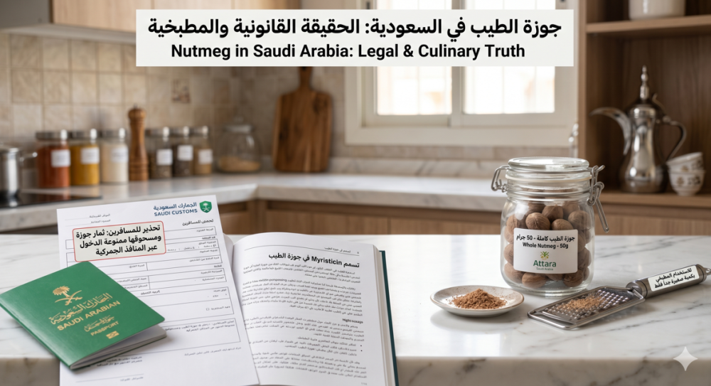 هل جوزة الطيب ممنوعة في السعودية؟ الحقيقة القانونية والطبية
