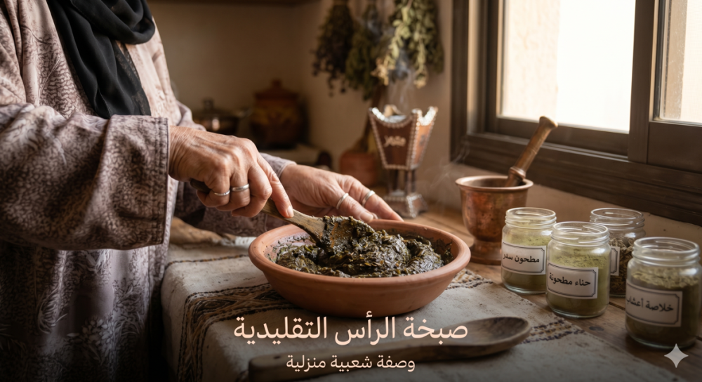 صبخة الرأس | مكوناتها وطريقة استخدامها ومتى تناسبك - عطارة السعودية