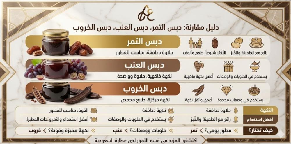 دبس التمر ودبس العنب ودبس الخروب