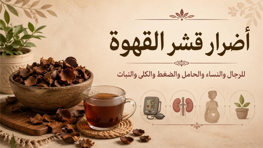 أضرار قشر القهوة للرجال والنساء والحامل والضغط والكلى والنبات
