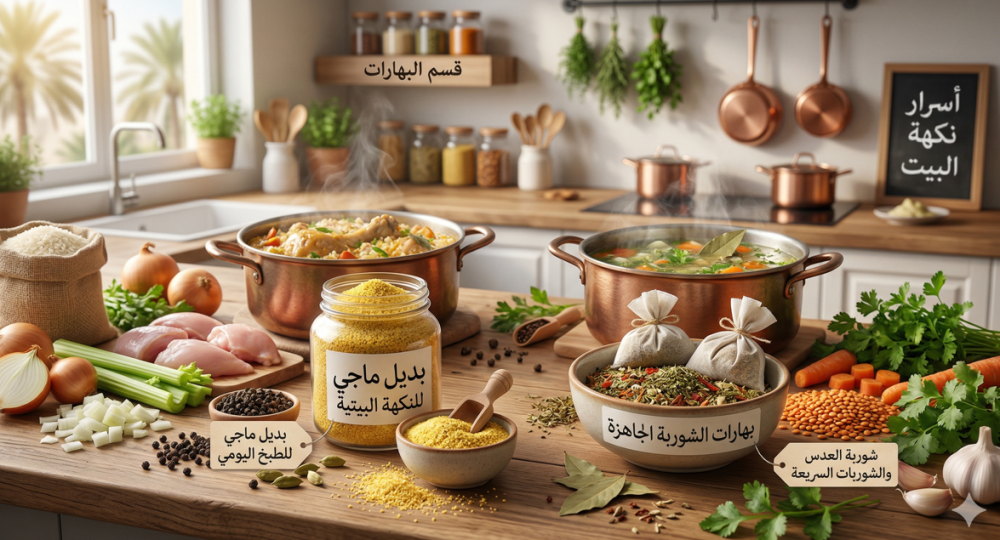 بديل ماجي أم بهارات الشوربة الجاهزة: كيف تختار النكهة الأقرب لطبخ البي