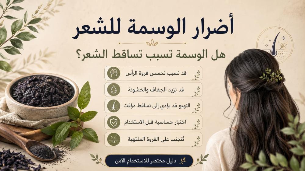أضرار الوسمة للشعر: وهل تسبب تساقط الشعر؟