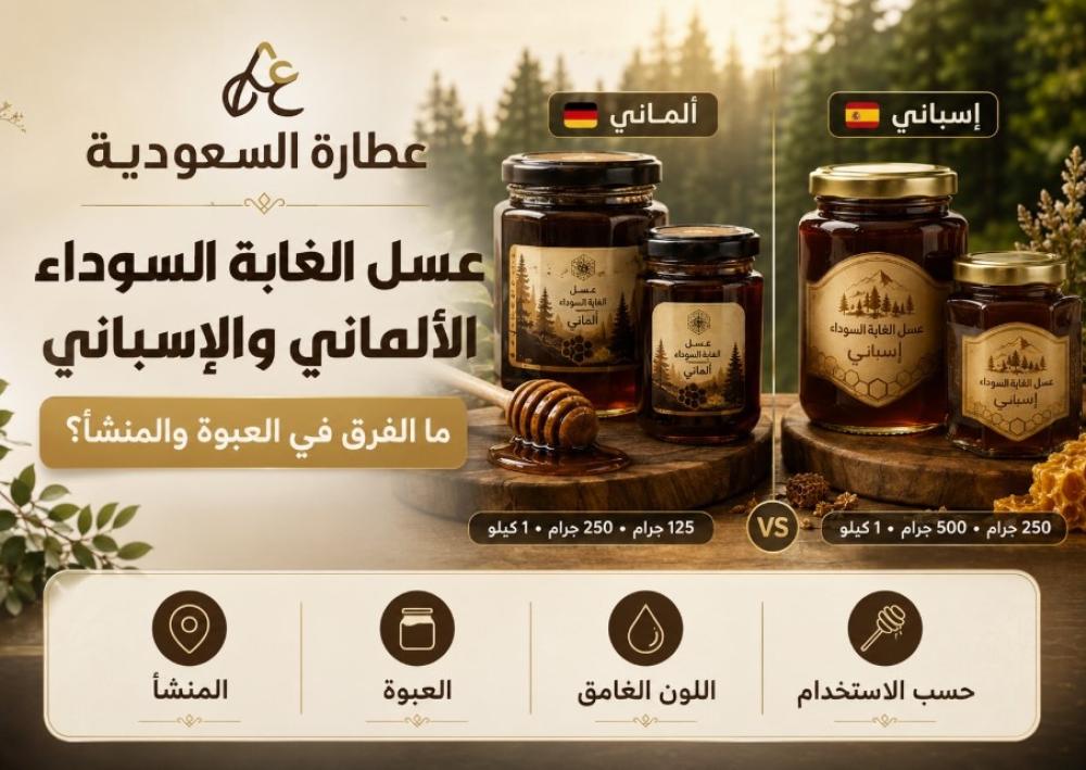 عسل الغابة السوداء الألماني والإسباني: الفرق