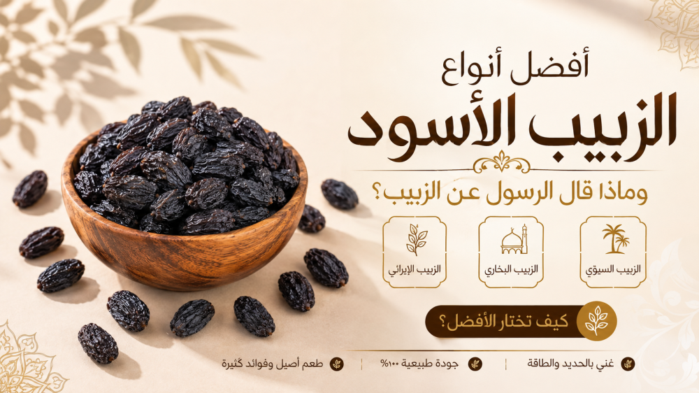 أفضل أنواع الزبيب الأسود وماذا قال الرسول عن الزبيب؟