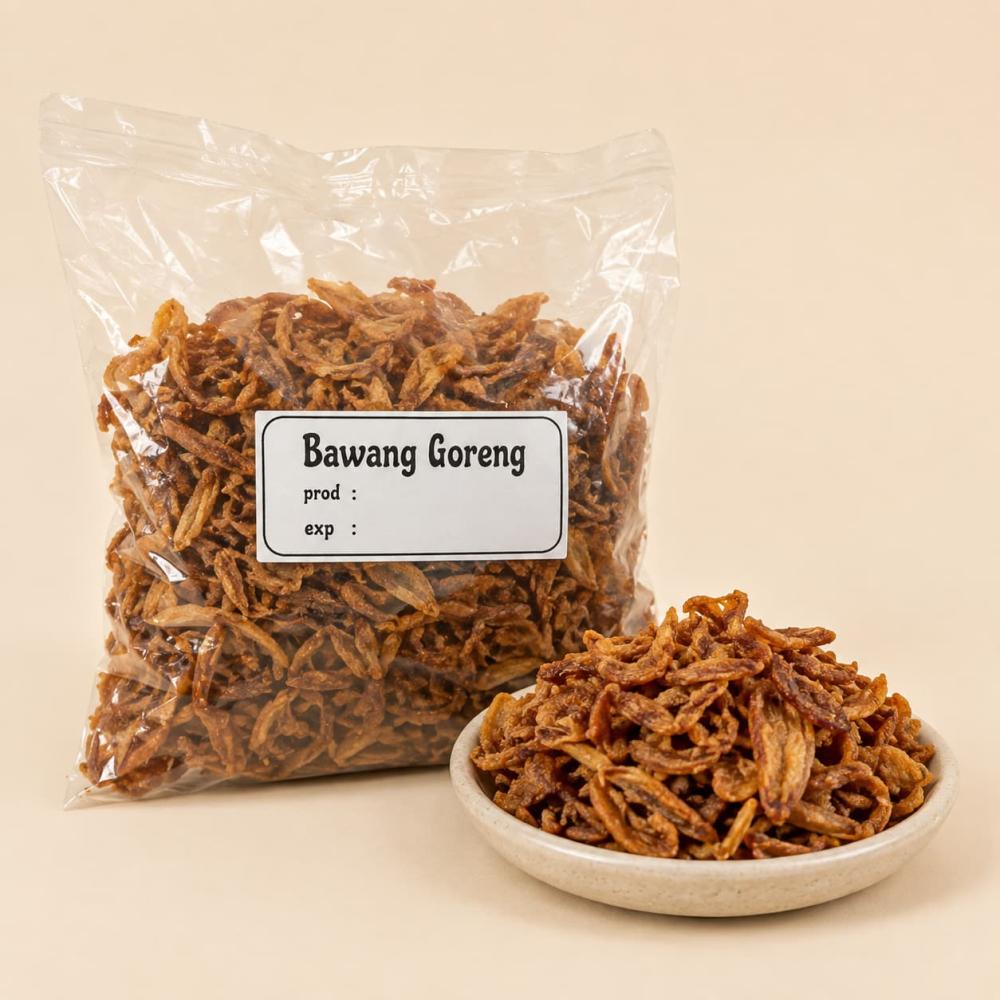 بصل مقلي إندونيسي باوانج جورينج Bawang Goreng Fried Onions