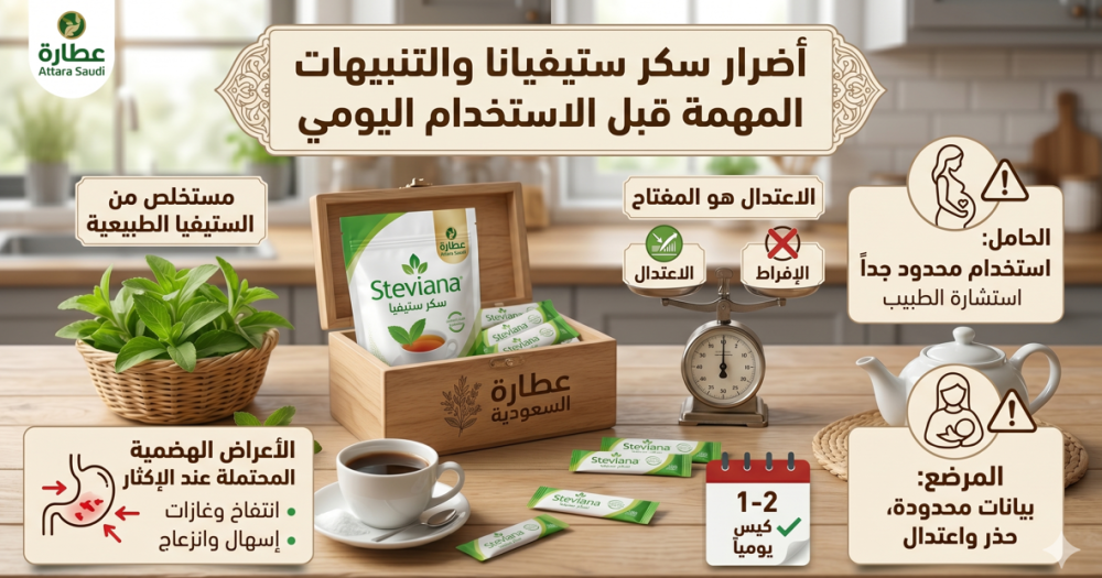 أضرار سكر ستيفيانا والتنبيهات المهمة قبل الاستخدام اليومي