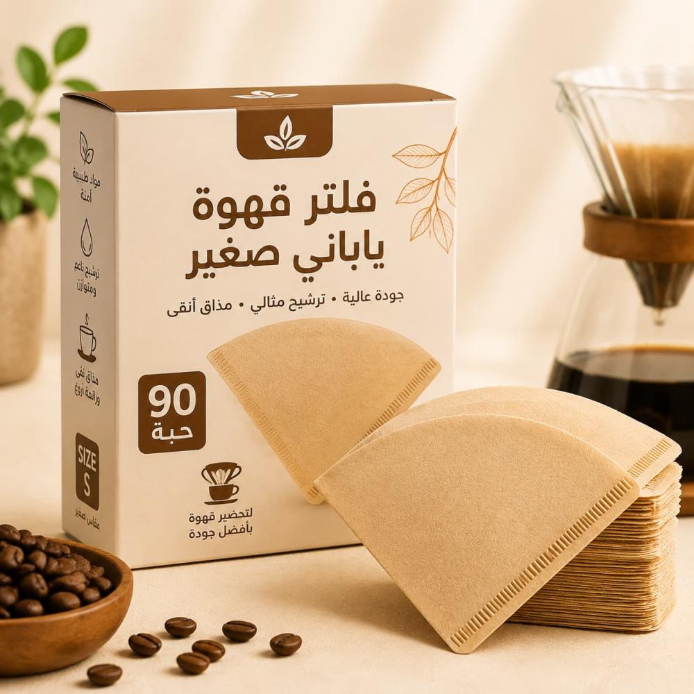 فلتر قهوة ياباني صغير 90 حبة