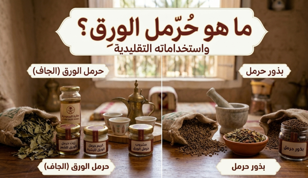 ما هو حرمل الورق؟ واستخداماته التقليدية للشعر والبشرة والمشروبات