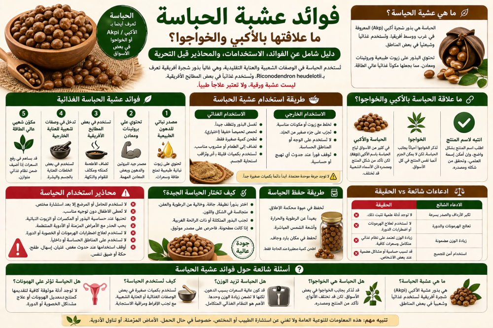 فوائد عشبة الحباسة: ما علاقتها بالأكبي والخواجوا؟