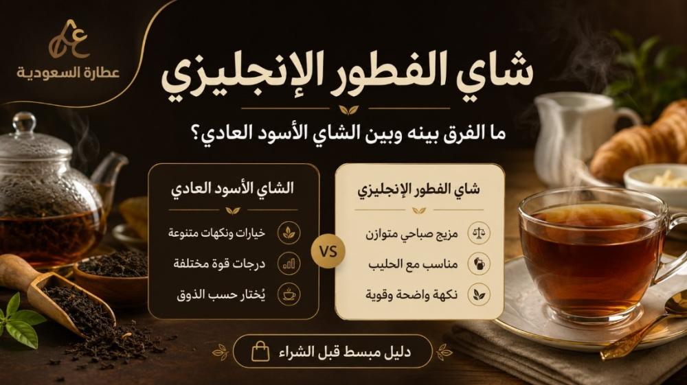 شاي الفطور الإنجليزي: الفرق عن الشاي الأسود العادي