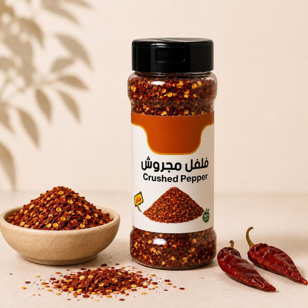 فلفل مجروش للطبخ والتتبيل بنكهة حارة